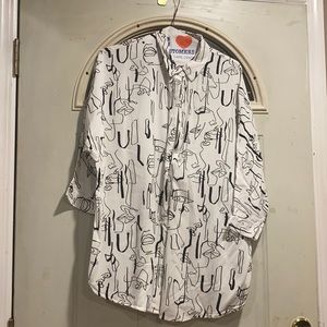 ASOS ART DECO BUTTON UP SHIRT - WOMEN’S